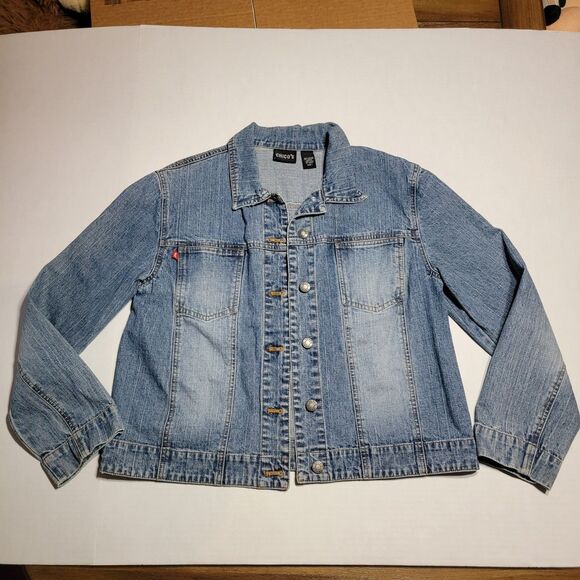 Chico's Denim Jean Jacket - Size 1 - Picture 1 of 6